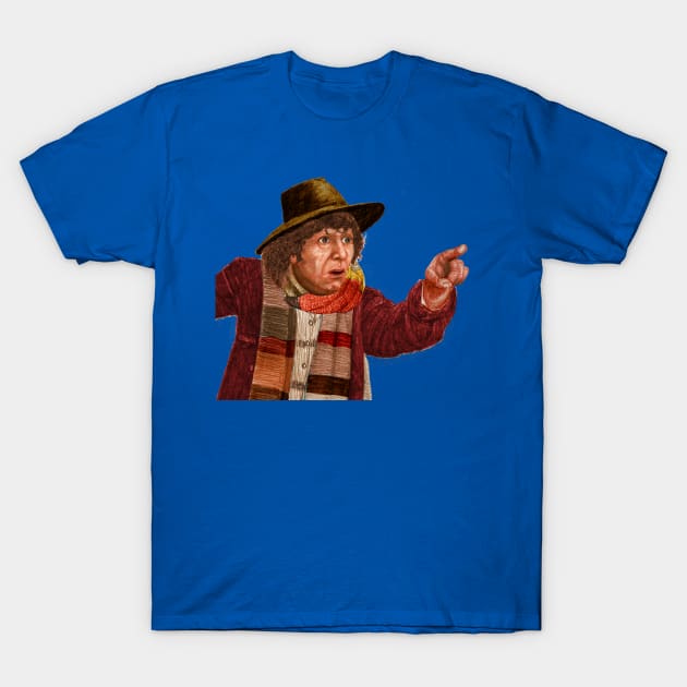 4th Doctor T-Shirt by mjartscom